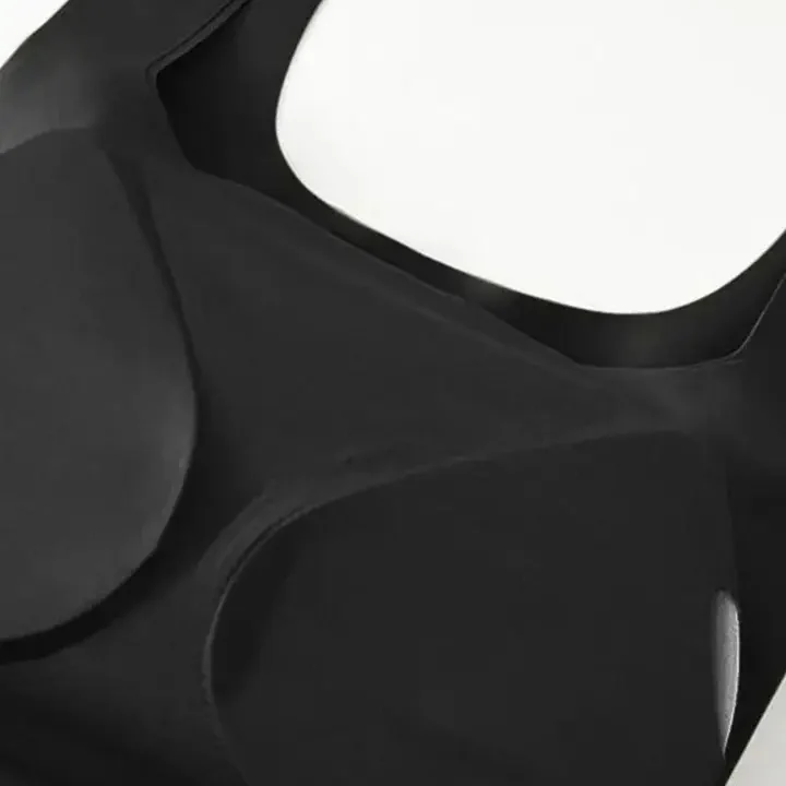 Sizi Women Shoulder Straps Padded Tank Top, Black