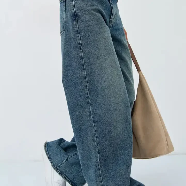 Aadvi Fashion Women Jean Flared High-Rise Low Distress Heavy Fade Stretchable Jeans, Green