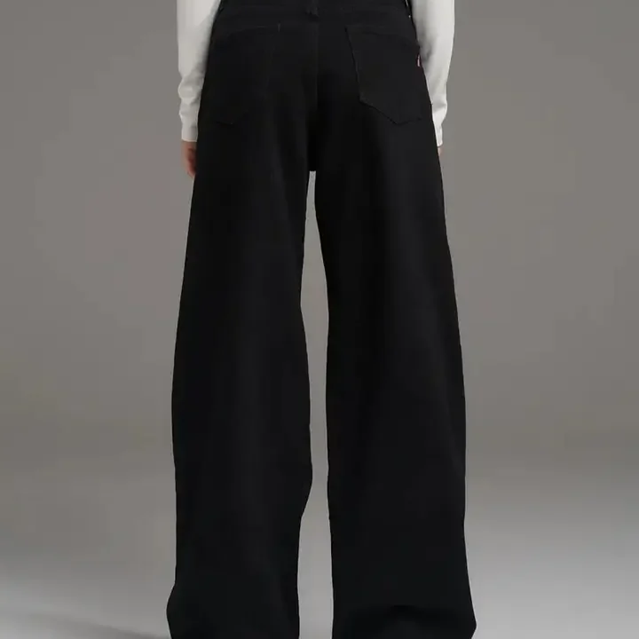 Aadvi Fashion Women Jean Straight Fit High-Rise Stretchable Jeans, Black