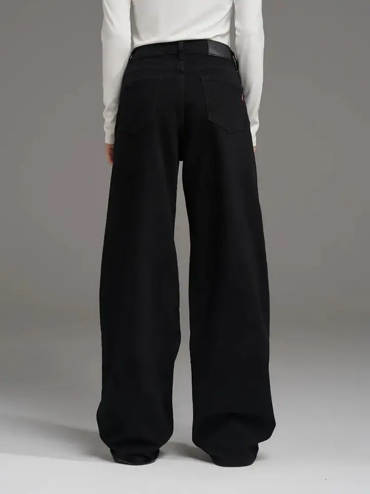 Aadvi Fashion Women Jean Straight Fit High-Rise Stretchable Jeans, Black
