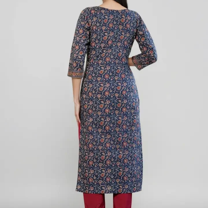 SZN Women Blue Floral Printed Floral Kurta