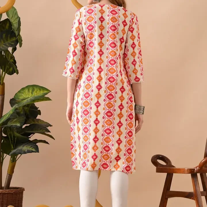 KKOUTFITS Women Thread Work Kurta, Multi