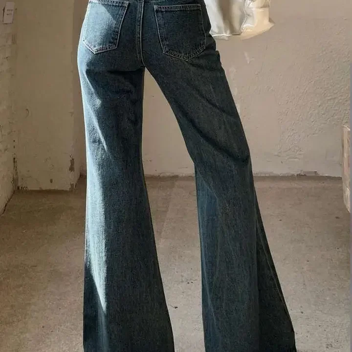 Aadvi Fashion Women Loose High-Rise Acid Wash Stretchable Jeans, Green