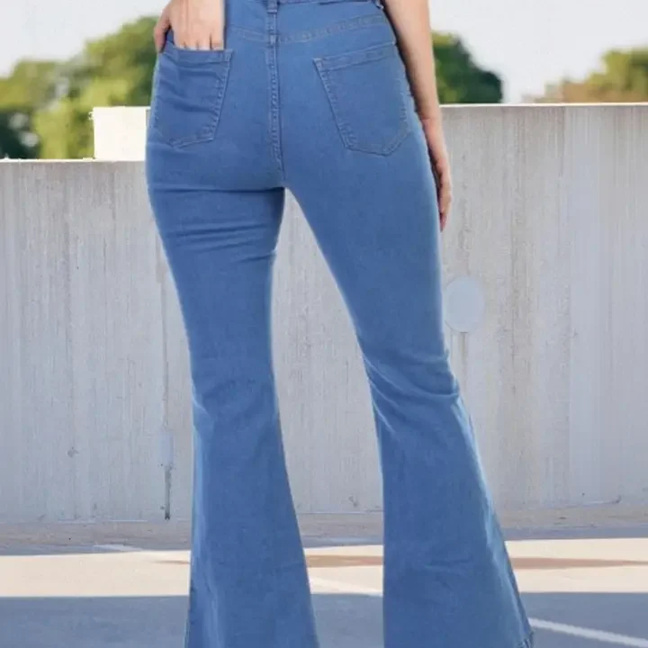 ZARISTAA Women Bootcut High-Rise Stretchable Jeans, Blue